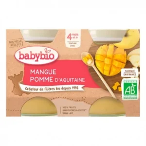 babybio pot mangue pomme 2 x 130 g 1