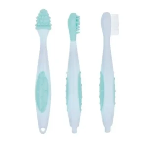 bebe confort set de 3 brosses a dents etui 0 36 mois 1