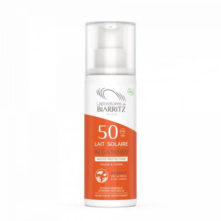 biarritz algamaris lait solaire spf50 100ml 1