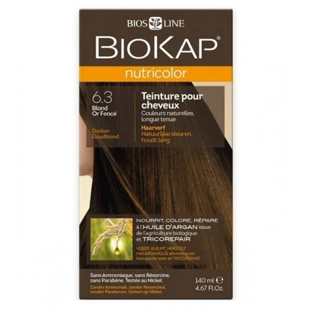 biokap nutricolor teinture pour cheveux blond or fonce 63 1