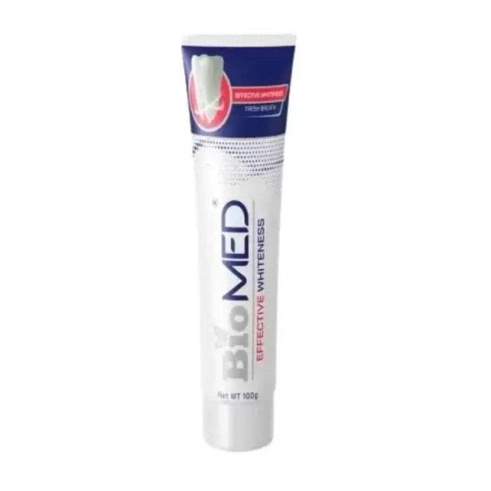biomed biomed dentifrice effective whiteness 100 g dentifrices blanchissants 1