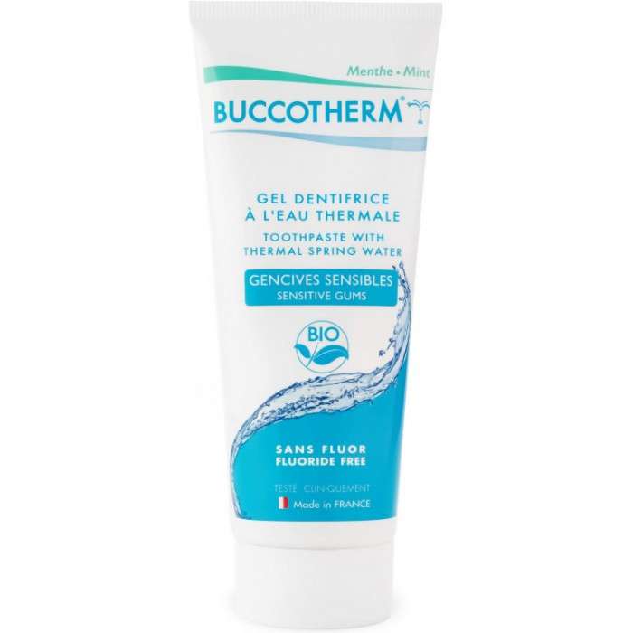 buccotherm buccotherm gel dentifrice gencives sensibles bio sans fluor 75 ml dentifrices gencives sensibles 1