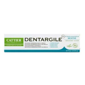 cattier cattier dentargile menthe rafraichissant 75 ml dentifrices orthodontiques 1