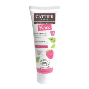 cattier cattier dentifrice enfants sans fluor 2 6 ans 50 ml gout framboise dentifrices enfants 1