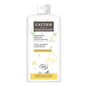cattier moussant familial corps et cheveux sans savon 500ml 1