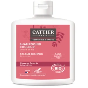 cattier shampooing couleur 0 sulfate cheveux colores 250 ml 1