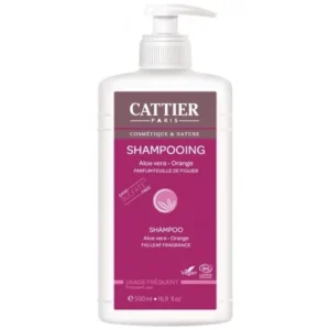 cattier shampooing daloe vera et orange 500ml 1