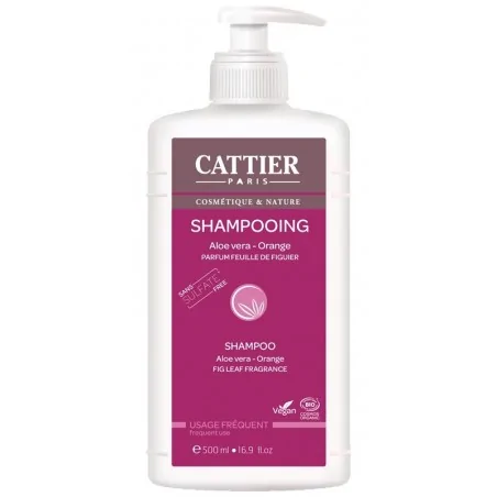 cattier shampooing daloe vera et orange 500ml 1
