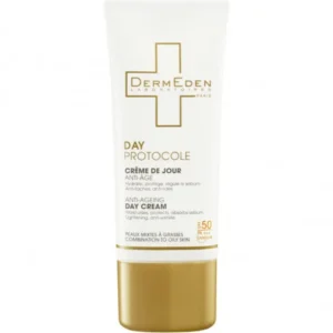 dermeden creme de jour anti age spf 50 peau normale grasse 1