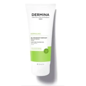 dermina normalina gel moussant purifiant peaux mixtes a grasses 200ml 1
