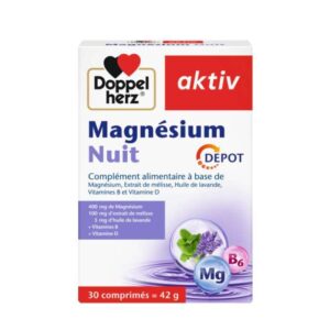 doppelherz doppelherz aktiv magnesium nuit 30 comprimes sommeil et detente 1
