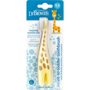 dr browns dr browns brosse a dents bebe 0 3 ans oreille girafe brosses a dents enfants 1