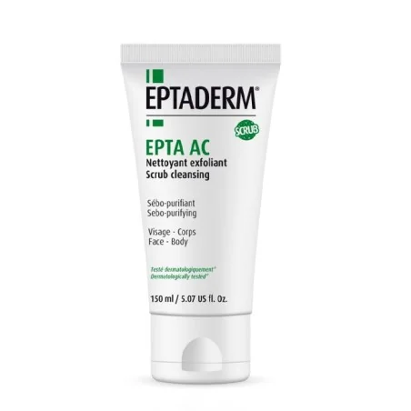 eptaderm epta ac nettoyant exfoliant 150ml 1