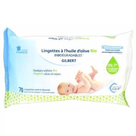 gilbert lingettes a l huile d olive bio extra douce x 70 1 1