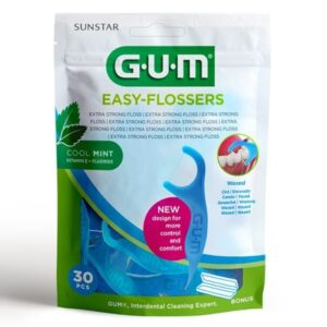 gum easy flossers menthole cire20 cure dentfil pret a l emploi ref 890 1