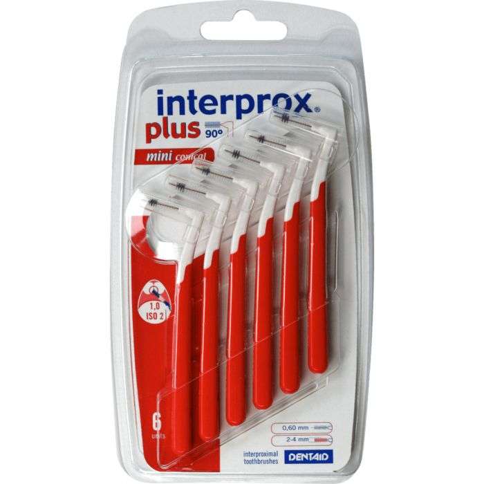 interprox interprox plus 2g mini conical 6 unites brossettes interdentaires et accessoires 1