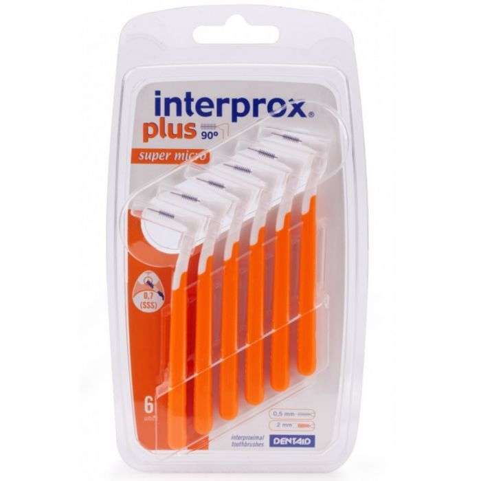 interprox interprox plus 2g super micro 6 unites brossettes interdentaires et accessoires 1