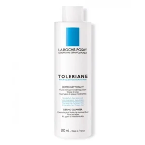 la roche posay toleriane fluide dermo nettoyant 200ml nettoie et demaquille le visage et les yeux 1