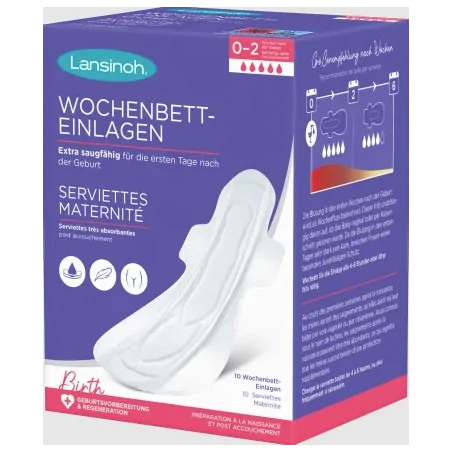 lansinoh serviette maternite 10 unites 1 1