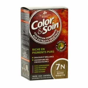 les 3 chenes color soin coloration permanente extraits vegetaux 7n blond noisette 1