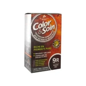 les 3 chenes color soin coloration permanente extraits vegetaux 9r rouge feu 1