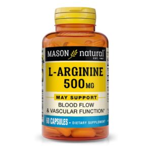 mason natural mason natural l arginine 500 mg 60 capsules circulation sanguine et coeur 1