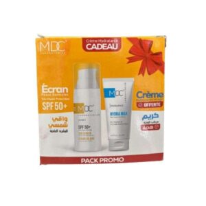 mdc pack synergy ecran solaire spf 50 50 ml peaux normales creme hydratante hydra max 30ml offerte 1