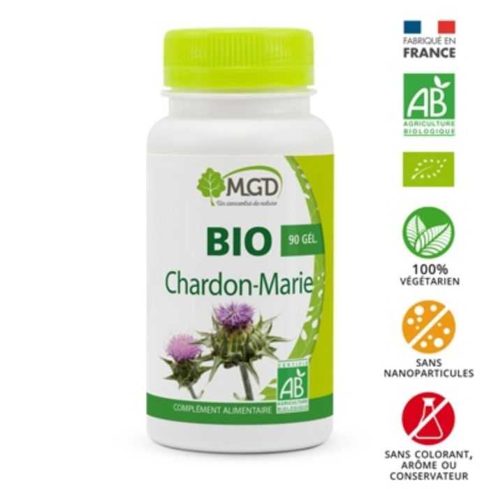 mgd nature mgd chardon marie bio 90 gelules complements alimentaires 1