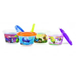 nuby lot de 6 bols pic nique petit modele 118ml avec couvercle 3 mois id94044 1