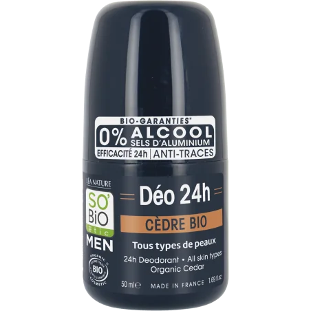 so bio deodorant men cedre 50ml 1