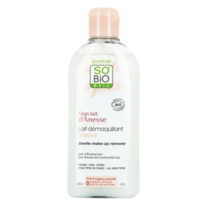 so bio lait demaquillant soyeux 200ml au lait d anesse 1