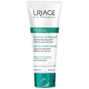 uriage hyseac masque gommant 100ml absorbe les impuretes lisse le grain de la peau 1