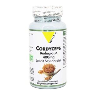 vitall vitall cordyceps biologique 400 mg 60 gelules vitamines et formes 1