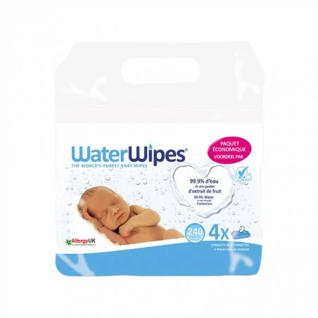 waterwipes lingettes bebe 4x60 pieces 1