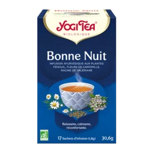 yogi tea bonne nuit 17x2g fenouil camomille menthe poivree racine de valeriane lavande 1