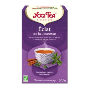 yogi tea eclat de la jeunesse 17x 2g cannelle sauge origan verveine odorante 1