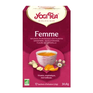 yogi tea femme 17x 2g gingembre cannelle zeste d orange pissenlit baies de genievre racine d angelique 1