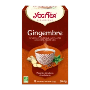 yogi tea gingembre 17x 2g gingembre citronnelle menthe poivree poivre noir 1