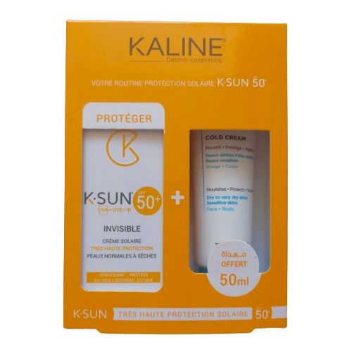 Kaline Invisible Peau Normal A Seche 50ml + Cold Cream Offert