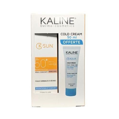 Kaline Pack ECRAN PEAU SECHE  + COLD CREM Crèmes Solaires Invisible Tout Type de Peau