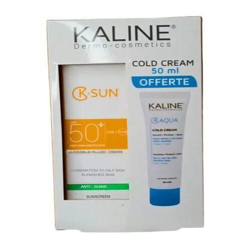 Kaline Pack Écran Solaire Invisible Anti-Brillance SPF50+ & Cold Cream Hydratante Offerte