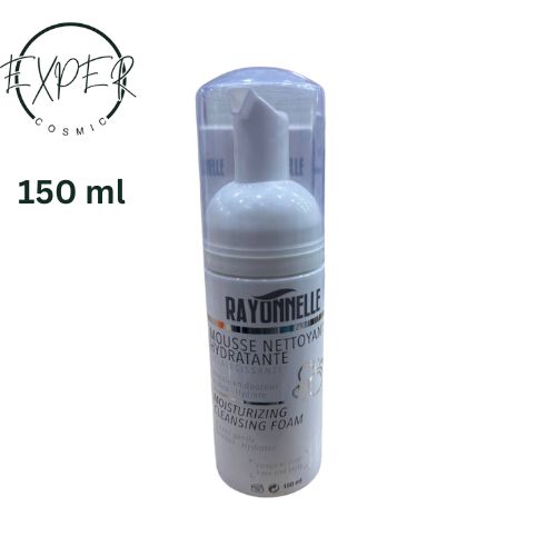 RAYONNELLE Mousse Nettoyante Visage Hydratante 150ml – Nettoyage Doux & Peau Éclatante