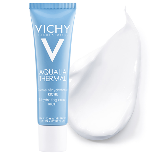 Vichy Aqualia Thermal Crème Réhydratante Riche Peau Sèche à Très Sèche 30ml – Couleur naturelle et soin éclatant