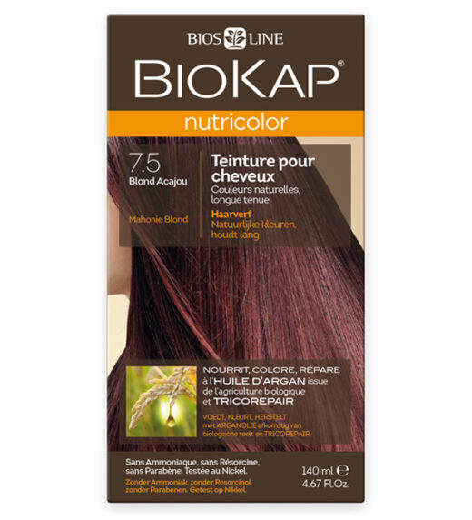 Biokap – Nutricolor 7.5 Blond acajou – Couleur naturelle et soin éclatant