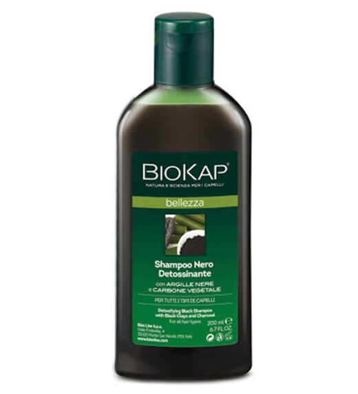 Biokap – Shampoing noir detoxifiant Belleza – 200 ml – Couleur naturelle et soin éclatant