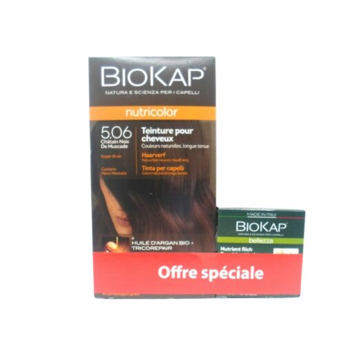 Biokap Nutricolor 5.06 140ml Pack – Couleur naturelle et soin éclatant