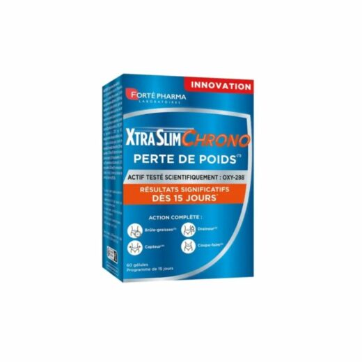 Forte Pharma Xtraslim Chrono 60 Gelules – Couleur naturelle et soin éclatant