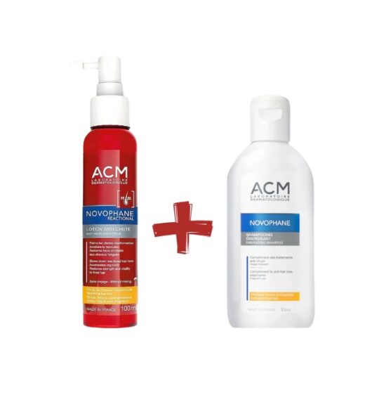 ACM - Novophane Lotion Reactional 100ml + Shampoing Energisant Pack – Couleur naturelle et soin éclatant