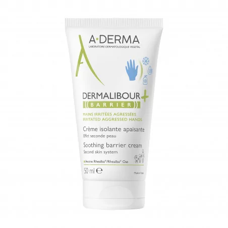 A-DERMA DERMALIBOUR+ BARRIER Crème isolante 50ML – Couleur naturelle et soin éclatant
