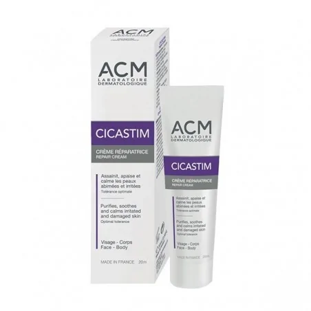 ACM CICASTIM CRÈME RÉPARATRICE APAISANTE VISAGE ET CORPS 20 ML – Couleur naturelle et soin éclatant